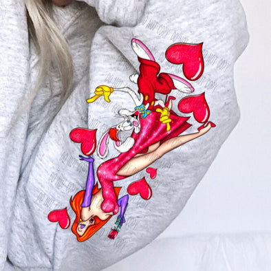 Woman & Rabbit Sleeve - DTF