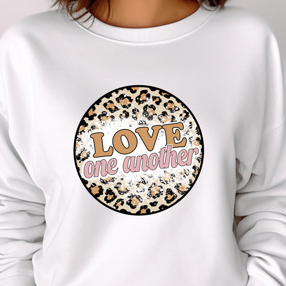 Love One Another Leopard  -  DTF