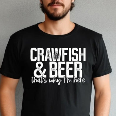 Crawfish and Beer -  Screen Print Transfer