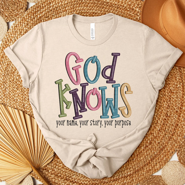 God Knows Your Name, Story, Purpose - DTF Transfer