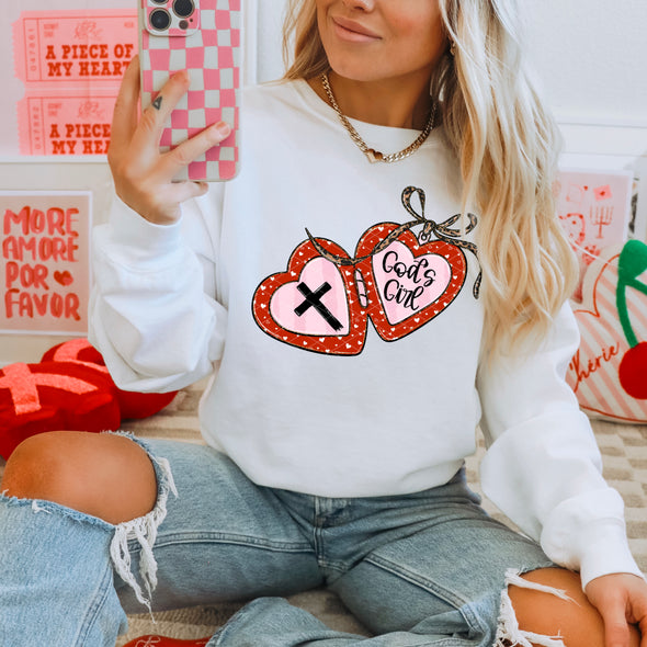 God's Girl Locket - DTF Transfer