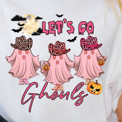 Let's Go Ghouls Pink Western - DTF Transfer