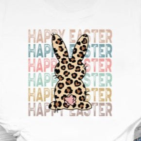 Easter Bunny Stacked Leopard - DTF