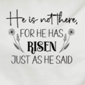 He Is Not There For He Has Risen - DTF