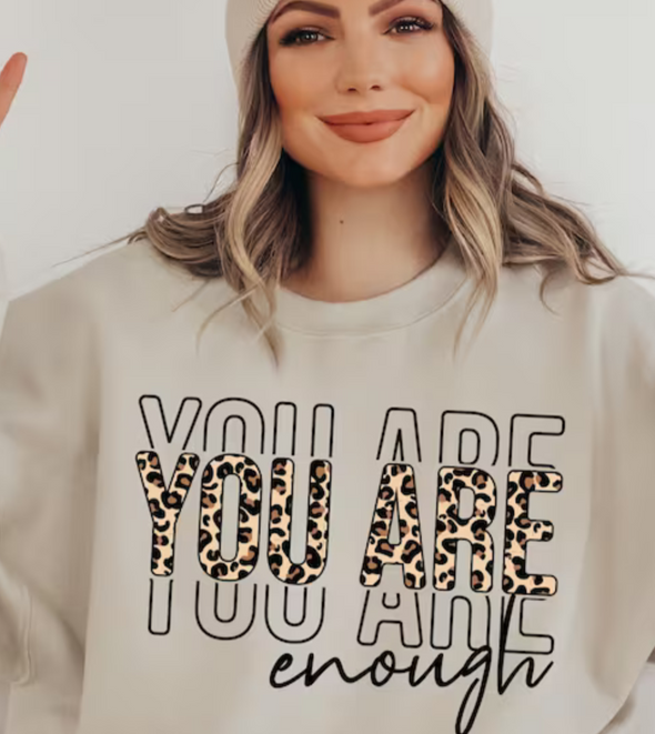 You Are Enough Leopard - DTF