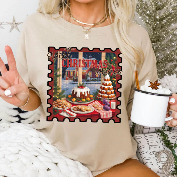 SWEET CHRISTMAS WISHES STAMP - DTF Transfer