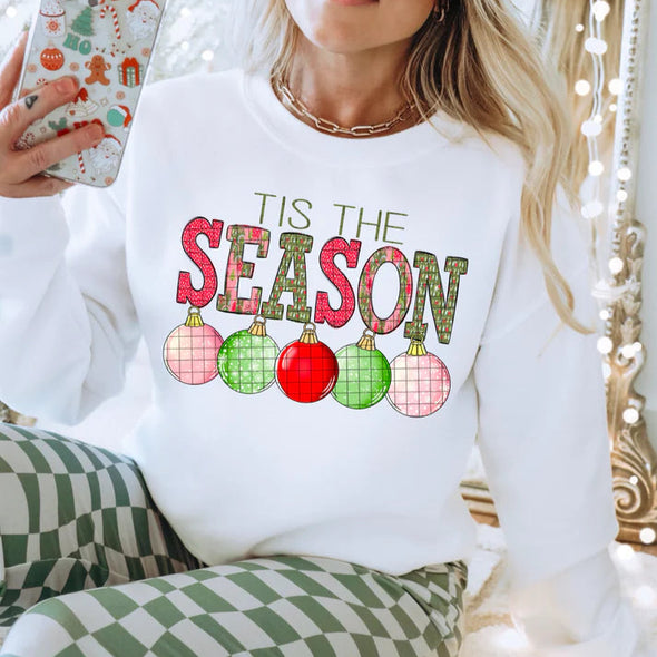 TIS THE SEASON ORNAMENTS - DTF Transfer