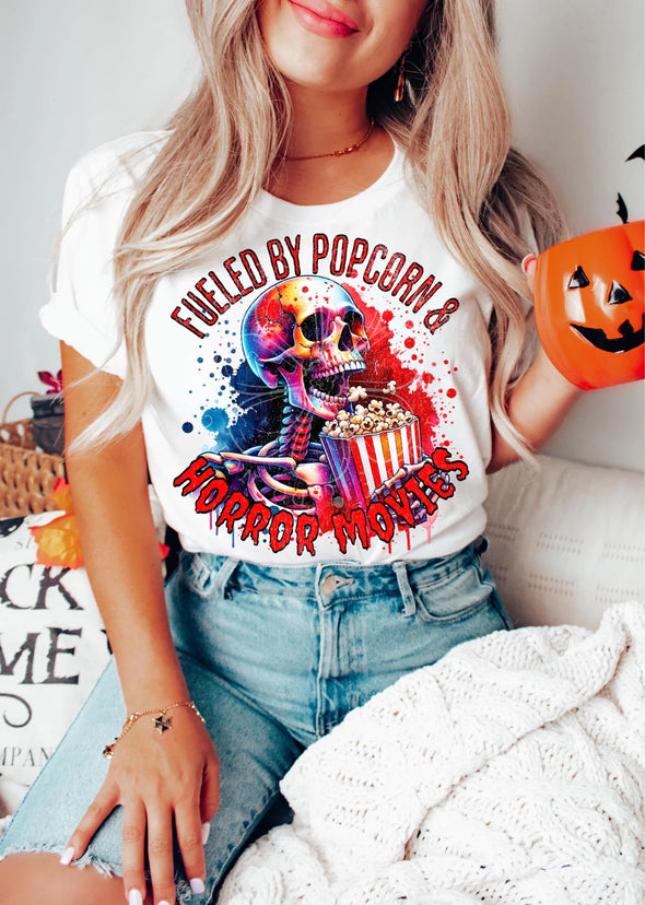 Fueled By Popcorn & Horror Movies  - DTF