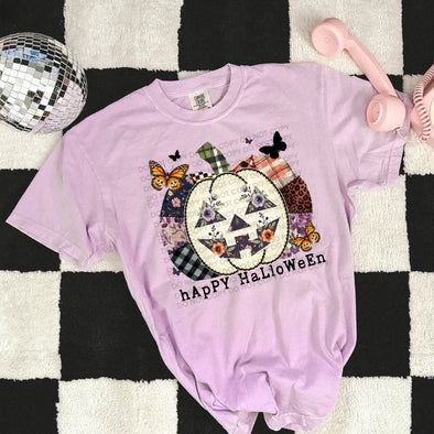 Patchwork Happy Halloween - DTF Transfer