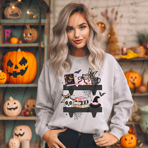 Halloween Bookshelf - DTF Transfer