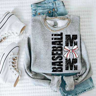 Baseball Mom Bow - DTF Transfer
