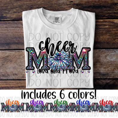 Cheer Mom Rhinestone - DTF Transfer