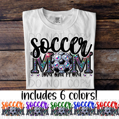 Soccer Mom Rhinestone - DTF Transfer