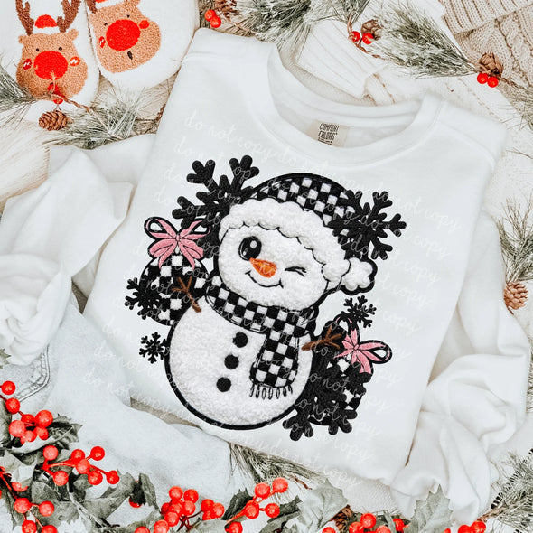 Fuzzy Snowman  - DTF