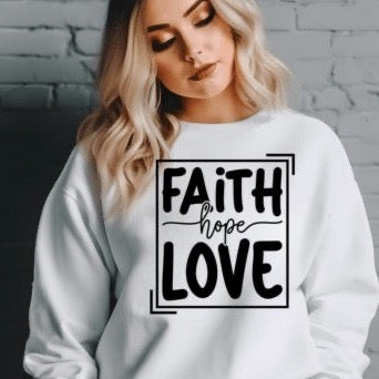 Faith Love Hope - DTF Transfer