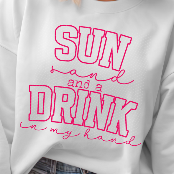 Sun Sand WATERMELON -  Screen Print Transfer