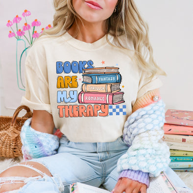 Books are my Therapy - DTF Transfer