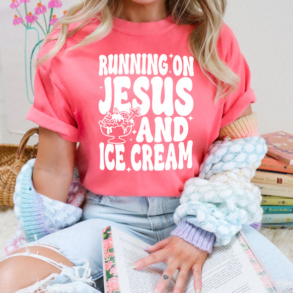 Jesus & Ice Cream -  Screen Print Transfer