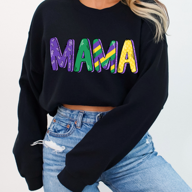 Mama Mardi Gras NO BOW - DTF Transfer