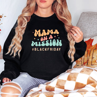 Mama On A Mission Black Friday-  DTF