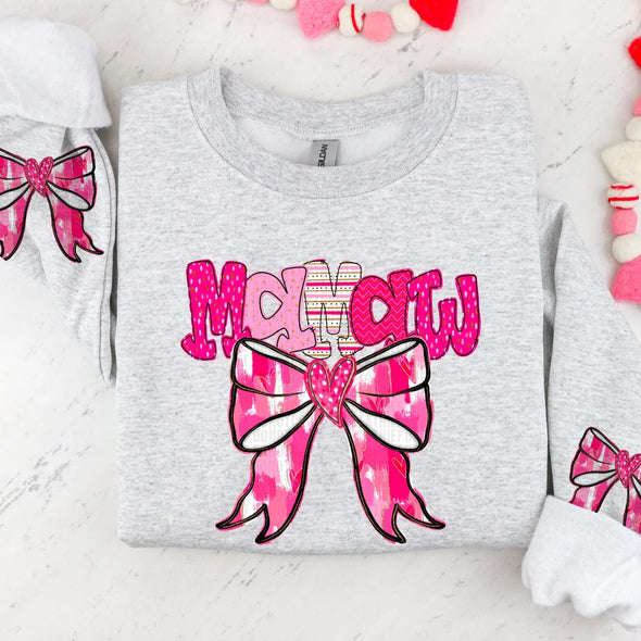 Coquette Valentines Day; Mamaw WITH 2 BOWS - DTF