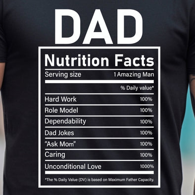Dad Nutrition Facts - DTF Transfer