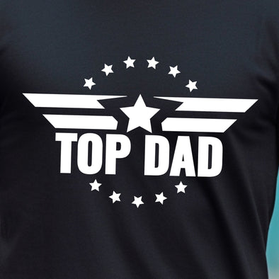 Top Dad WHITE -  Screen Print Transfer