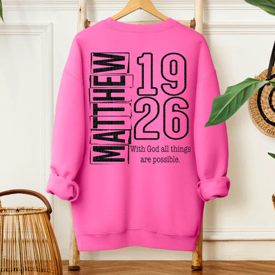 Matthew 19;26 - DTF Transfer