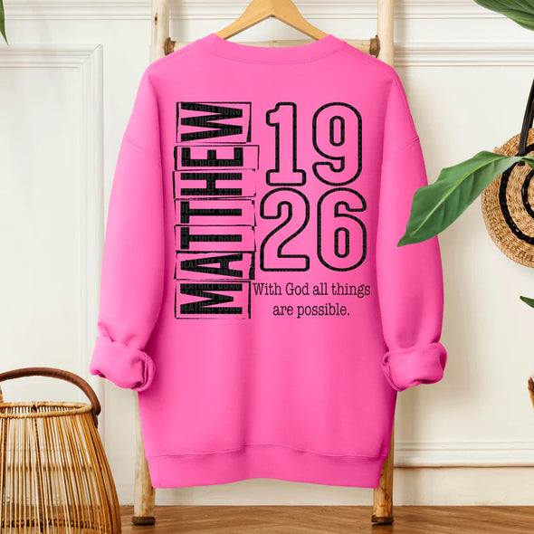 Matthew 19;26 - DTF Transfer