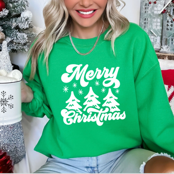 Merry Christmas 3 trees - DTF