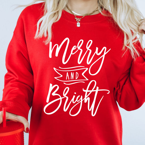 Merry & Bright -  Screen Print Transfer