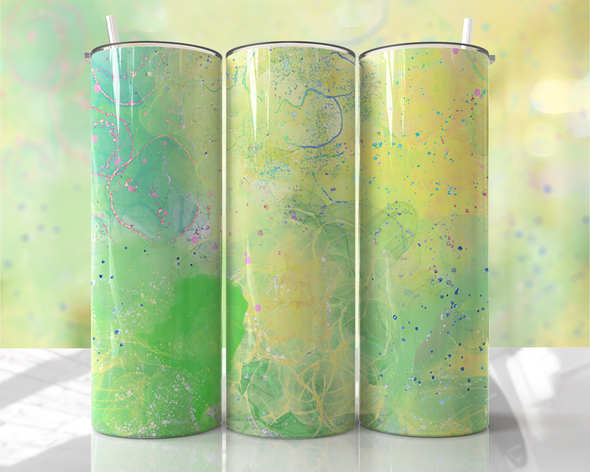 Yellow Green - 20 oz Skinny Tumbler Sublimation Transfers