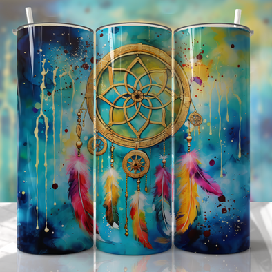 Dream Catcher - 20 oz Skinny Tumbler Sublimation Transfers