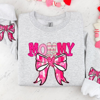 Coquette Valentines Day; Mommy WITH 2 BOWS - DTF