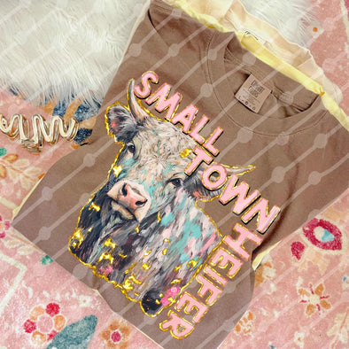 Small Town Heifer - DTF Transfer