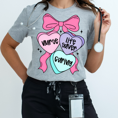 Nurse Conversation Hearts - DTF Transfer