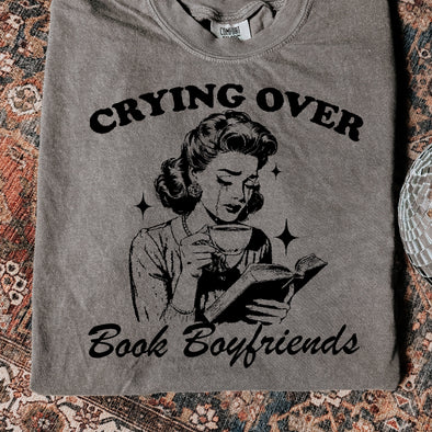 Crying Over Book Boyfriends -  Screen Print Transfer