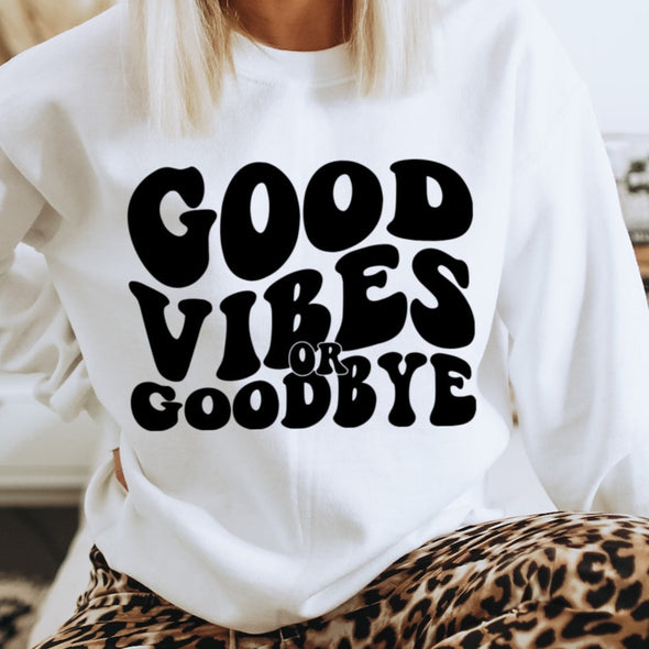 Good Vibes  -  Screen Print Transfer