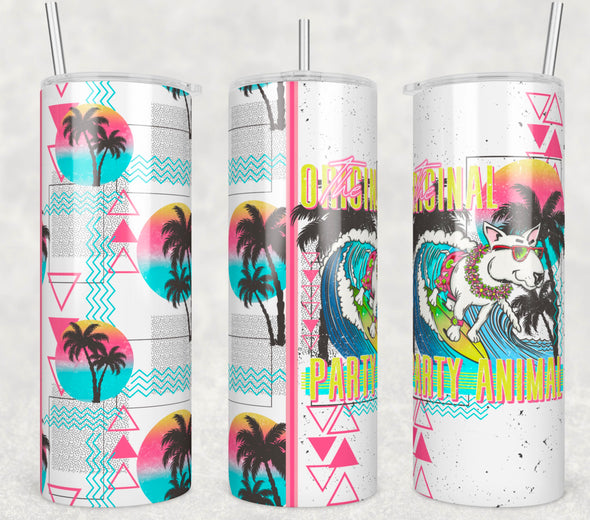 Party Animal - 20 oz Skinny Tumbler Sublimation Transfers