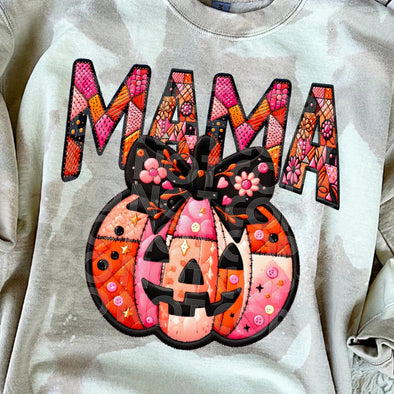 Mama Patchwork Pumpkin - DTF