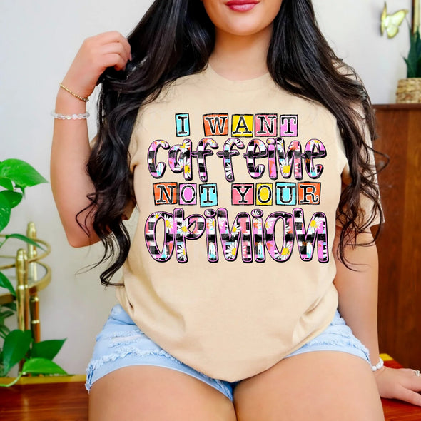 I Want Caffeine - DTF Transfer
