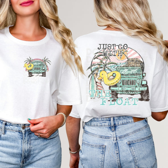 Just Go With The Float Yellow NOT A SET - DTF Transfer