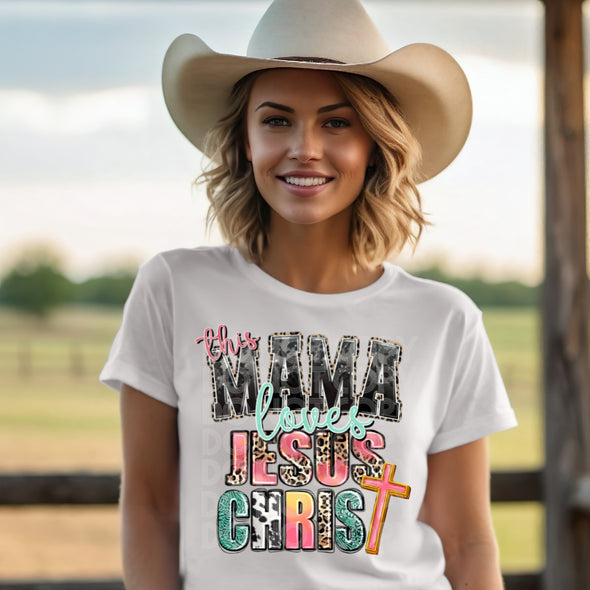 This Mama Loves Jesus Christ - DTF Transfer