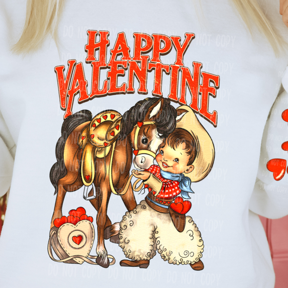 Vintage Cowboy Valentine - DTF