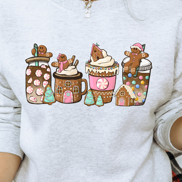 Pink Gingerbread Coffee - DTF
