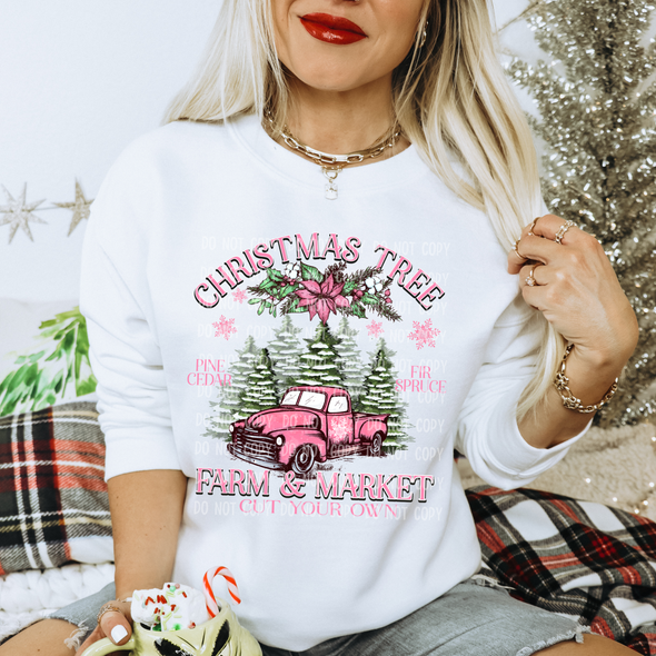 Pink Christmas Tree - DTF