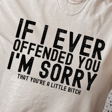 Offended You -  Screen Print Transfer