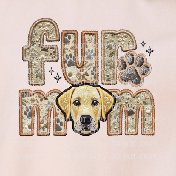 Fur Mom Labrador - Yellow  M11 - DTF