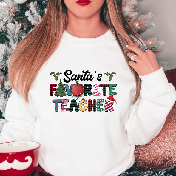 Santa's Favorite Teacher  - DTF