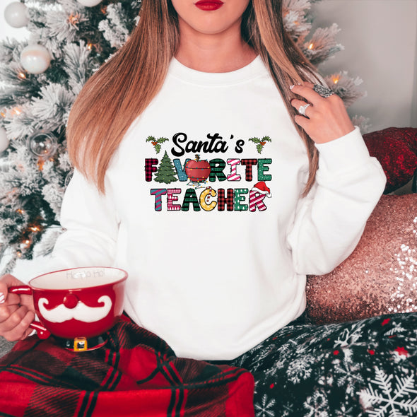 Santa's Favorite Teacher  - DTF